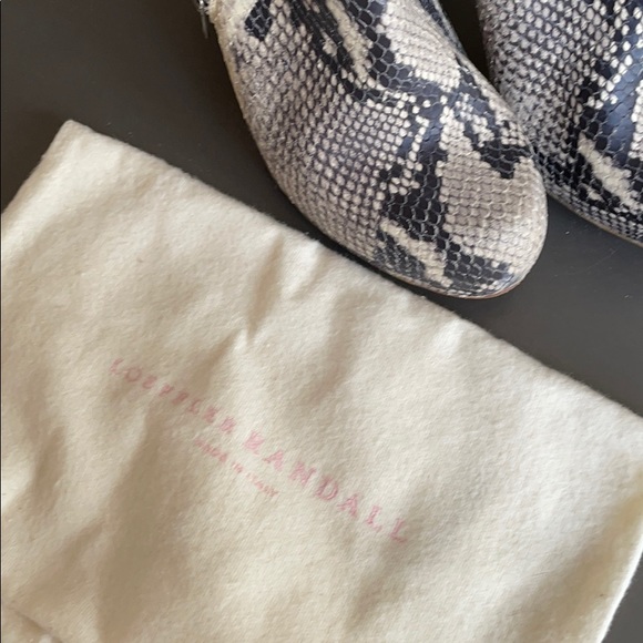 Loeffler Randall snakeskin platform ankle booties - Picture 6 of 7